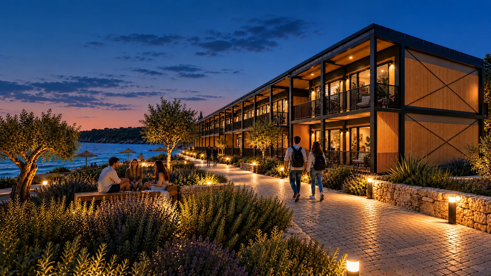 Resort ponoči
